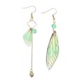 thumbnail image 1 of KAKOWELY Boucles d'Oreilles Papillons 1 Paire Boucles d'Oreilles Ailes de Cigale Exquises Boucles d'Oreilles Pendantes Décorations d'Oreilles de Mariée 3.54"X0.51"X0.2", 1 of 4