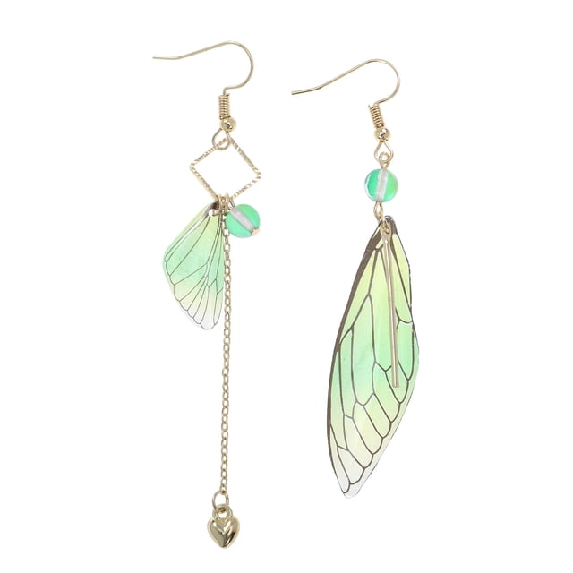 KAKOWELY Boucles d'Oreilles Papillons 1 Paire Boucles d'Oreilles Ailes de Cigale Exquises Boucles d'Oreilles Pendantes Décorations d'Oreilles de Mariée 3.54"X0.51"X0.2"