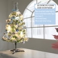 thumbnail image 4 of LSLJS Christmas Decorations, Snow Flocked Christmas Tree Premium Hinged Artificial Pines Tree,Metal Stand and 200-Lush Branch Tips Easy To Instal, 4 of 9