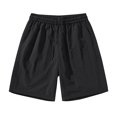 thumbnail image 1 of asjyhkr Men's Summer Shorts Lightweight Beach Elastic Waist Shorts Quick Drying Drawstring Beach Shorts with Pockets, 1 of 2