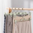 thumbnail image 2 of 10pcs Pants Hangers Plastic Space Saving Non-Slip Skirt Hangers with Clips, 2 of 6