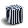 thumbnail image 1 of Jaxx Luckie Pouf Poire d'Extérieur pour Patio, Rayé Bleu Marine, 1 of 3
