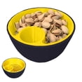 thumbnail image 1 of Tableware Pistachio Bowl Set with Storage Holder and Double Dish for Serving Snacks Featuring Divided Compartments and Convenient Food Waste Slot in Material for Living Room Use, 1 of 6