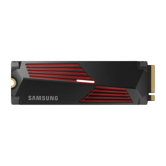 Samsung 990 PRO MZ-V9P4T0CW - SSD - encrypted - 4 TB - internal - M.2 2280 - PCIe 4.0 x4 (NVMe) - 256-bit AES - TCG Opal Encryption - integrated heatsink