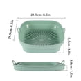 thumbnail image 2 of Square Silicone Baking Pan, Food-Grade Foldable Non-Stick Oven Tray, 8.5 in, Heat-Resistant to 464°F, Dishwasher Safe, 2 of 3