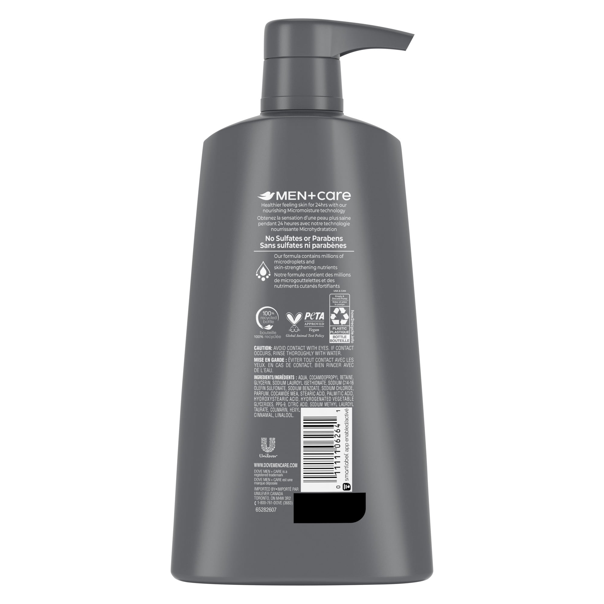 Dove Men+Care Nettoyant Corporel Nuit Classique Nourrissant 24 H, 710 ml