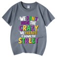thumbnail image 5 of WEIYLL T-Shirts Filles Imprimé Lettre Col Rond Manches Courtes Tee-Shirt Décontracté Enfant pour 6-7 Ans, 5 of 5