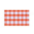 thumbnail image 2 of Cotton Plaid Rug,Plaid Material Fall,Orange Buffalo Plaid Doormat,Fall Outdoor Front Door Decorative Mat, Hand-Woven Rug for Layered Door Mats Washable Carpet for Porch, Entryway, Farmhouse, 2 of 8