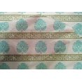 thumbnail image 4 of oneOone Cotton Silk Fabric Leaves & Lotus Block Print Sewing Fabric BTY 42 Inch Wide, 4 of 4