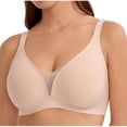 thumbnail image 1 of biudgviw Wireless Bras for Women Seamless Plus Size Soft Support Mesh Full Coverage Bras Comfortable Everyday Bralettes, 1 of 4