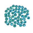 thumbnail image 1 of MasteelfCA 50pcs 12mm Polymer Clay Solid AB Color Round Diamond Resin Rhinestone Loose Beads DIY Jewelry Accessories Fish Scale(Green AB,Circle), 1 of 7