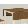 thumbnail image 4 of Monarch Specialties I 1327 - Dining Table, 48" Rectangular, Small, Kitchen, Dining Room, Drop Leaf, Oak And Cream, Wood Legs, Transitional, 4 of 5