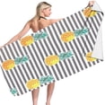 thumbnail image 3 of Microfiber Lightweight Beach Towel Sand Free Quick Dry Absorbent Compact Towels for Swimming Pool Camping Beach Accessories Large Easy Pack Travel Things for Vacation Essentials Gift Adult(F), 3 of 8