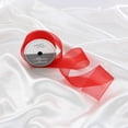 thumbnail image 3 of UNIQUE CREATIV, Ribbon, Organza, Red, 38mm × 2.7m (1.5" × 9ft), 3 of 4