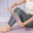 thumbnail image 4 of Fasiaou Bâton de Massage avec Roues à Rangées Multiples pour la Relaxation du Dos et des Muscles, Rouleau Apaisant de Yoga pour la Récupération après l'Entraînement et le Soulagement du Stress, Rose, 4 of 5