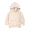 thumbnail image 1 of FAOWME Sweat à Capuche pour Garçons et Filles, Couleur Unie, 4-5 Ans, 1 of 6
