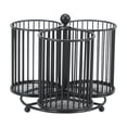 thumbnail image 2 of Vrorvz Metal Rotating Cutlery Rack 360° Organizer with 3 Compartments for Kitchen and Restaurant Use Sturdy Metal Construction Easy Access Utensil Holder Keeps Dining Area Tidy, 2 of 7