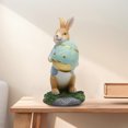 thumbnail image 5 of Easter Bunny Resin Crafts - Rabbit Hug Carrot Figurine, Cute Statue, Suitable for Home, Desktop, Garden Decoration, 5 of 5