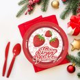 thumbnail image 4 of TIMIFIS Disposable Tableware Strawberry Party Theme Tableware Set Disposable Decorative Tableware Paper Set Kitchen Appliances, 4 of 4