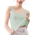 thumbnail image 4 of Pyjama pour Femmes, Mode Femmes Dames Débardeur Uni à Encolure en U Hauts de Pyjama 3 Pcs Hauts de Bas, Cadeaux pour Femmes, TTTTG, 4 of 5