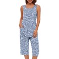 thumbnail image 2 of Baikeli Women Sets Summer Clearance Two Piece Outfits for Women Plus Size Suits Striped Tops Drawstring Waist Pants Jogger Sets with Pockets Summer Pants Sets Women 2 Piece Outfits, 2 of 7
