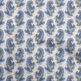 thumbnail image 1 of oneOone Georgette Viscose Navy Blue Fabric Paisleys Craft Projects Decor Fabric Printed By The Yard 42 Inch Wide, 1 of 5