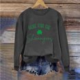 thumbnail image 1 of Chemises pour Femmes Col Rond Imprimé Fête de la Saint-Patrick Manches Longues Chandails en Molleton Fête de la Saint-Patrick Chemises pour Femmes, 1 of 4