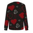 thumbnail image 5 of Aboser Chandails Molletonnés pour Femmes Love, Chandail de la Saint-Valentin à Col Rond, Hauts à Manches Longues pour Femmes, Chandails Molletonnés Y2K Surdimensionnés, Chandails Décontractés à Col Rond, Cadeaux pour Amies, 5 of 5