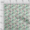thumbnail image 2 of oneOone Cotton Flex Pale Yellow Fabric Abstract Floral Sewing Craft Projects Fabric Prints By Yard 40 Inch Wide, 2 of 4
