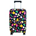 thumbnail image 1 of Luggage Cover,Anti-scratch Dustproof Suitcase Cover Elastic Seersucker Print Luggage Protector, 1 of 3