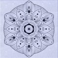 thumbnail image 1 of Ahgly Company Tapis d'Intérieur Lavable en Machine Carré Lavande Bleu, 5 Pieds Carré, 1 of 7