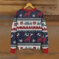 thumbnail image 5 of Wiyuqeen Christmas Button Down Cardigan Women Ugly Xmas Print Jacket Crewneck Long Sleeve Ribbed Knit Cardigans Fall Sweaters, 5 of 5