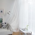 thumbnail image 5 of MAWCLOS Rideau de Fenêtre 2 Panneaux Rideaux Transparent Long Voile Transparent Poche pour Tringle Uni Blanc Traitements Basique Plusieurs Tailles Blanc 2 Pcs-L : 20 Pouces x H : 98 Pouces, 5 of 5
