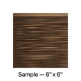thumbnail image 1 of FASÄDE Ripple Decorative Vinyl Backsplash Panel in Oil Rubbed Bronze (6X6 Inch Sample, 1 of 5