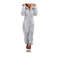 thumbnail image 4 of relayinert Warm Solid Color Sleepwear Cute And Machine Washable Easy To Wear Polyester Cozy Soft Comfort grey 5XL, 4 of 6