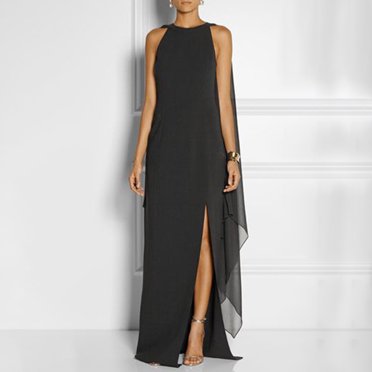 Pisexur Robe Sans Manches à Col en V Mode Femmes Dentelle Sans Manches Ajustée Robe Unie Imprimée Robe Ajourée Robes de Soirée Robe pour Femmes