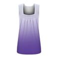thumbnail image 3 of Birdeem T-Shirt Ample Confortable Sans Manches à Encolure Carrée Uni pour Femmes, Blouse Décontractée, Hauts, 3 of 4