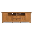 thumbnail image 2 of Amherst 72 inch Wide Solid Wood Transitional TV Stand in Light Golden Brown, 2 of 11