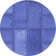 thumbnail image 1 of Ahgly Tapis d'Intérieur Lavable en Machine Carré Transitionnel Bleu Ciel, 3 Pieds Carré, 1 of 7
