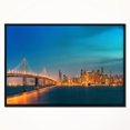 thumbnail image 4 of Design Art La Ligne D'Horizon De San Francisco Dans La Nuit  Sur Toile Encadrée, 4 of 5