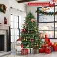 thumbnail image 3 of Patiojoy 6FT Artificial Christmas Tree Pre-lit Xmas Tree with 280 Warm White LED Lights 8 Lighting Modes 788 PE & PVC Branch Tips, 3 of 10