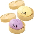 thumbnail image 2 of 2pcs Mystery Dumpling Squishy,4" Jumbo Squishy Bun Stress Ball,Soft Slow Rising Decompression Dough,Anxiety Relief Fidget Toy for Adults,Classroom Prizes & Party Favors Decompression Big Bun Toy, 2 of 9