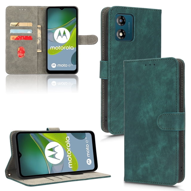 Case for Motorola MOTO E13 RFID Blocking Flip Cover Magnetic Wallet Compatible with Motorola MOTO E13 Case