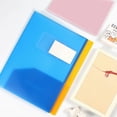 thumbnail image 4 of ZTTD 1Pc Two Pocket Plastic Folders, 2 Pocket Plastic Folders with Label Pocket, Plastic Folders with Pockets and Business Card Slot, Aesthetic File Folders, Letter Size, Red, 4 of 5