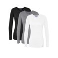 thumbnail image 1 of Sivvan Lot de 3 T-Shirts/maillots de Corps à Manches Longues Confort pour Femmes Multicolores, 1 of 7