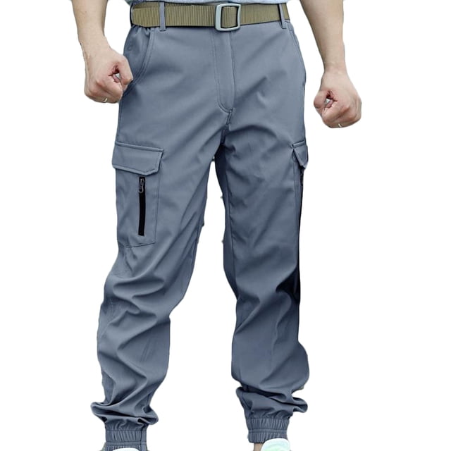 Cameland Pantalon Cargo pour Homme Décontracté Uni à Multiples Poches Multi Multifonction Pantalon de Travail Pantalon