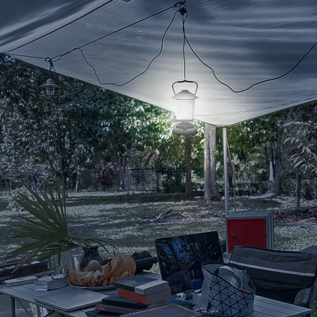 Rechargeable LED Camping Lantern with 360° Beam Angle Hook,USB Charging,Emergency Power Bank Function,Adjustable Brightness for Outdoor and Indoor Use,IPX4 Waterproof