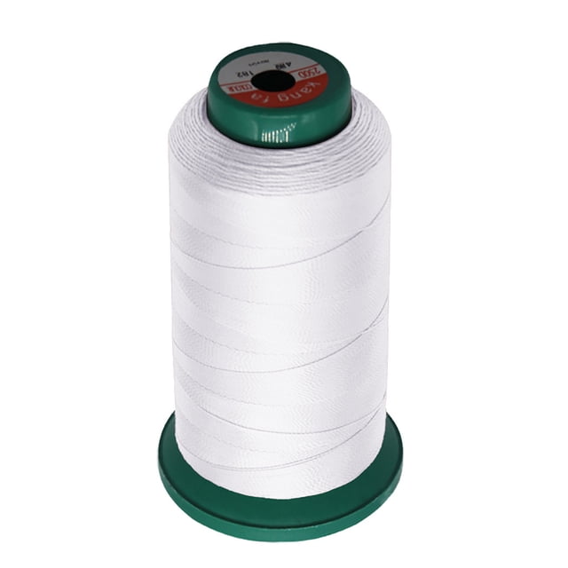 WHEANG Décoration Intérieure Fil à Coudre en Polyester pour la Maison 210D/3 Ligne Haute Résistance 1190Yards Taille Unique Blanc
