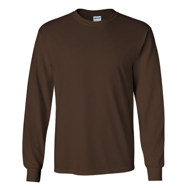 Gildan T-Shirt à Manches Longues en Coton Ultra Uni à Col Ras du Cou pour Hommes
