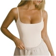thumbnail image 1 of BVOFAR Women's Basic Scoop Neck Tank Tops Adjustable Spaghetti Strap Camisole Tanks Summer Solid Color Sleeveless Tops 2025, 1 of 8